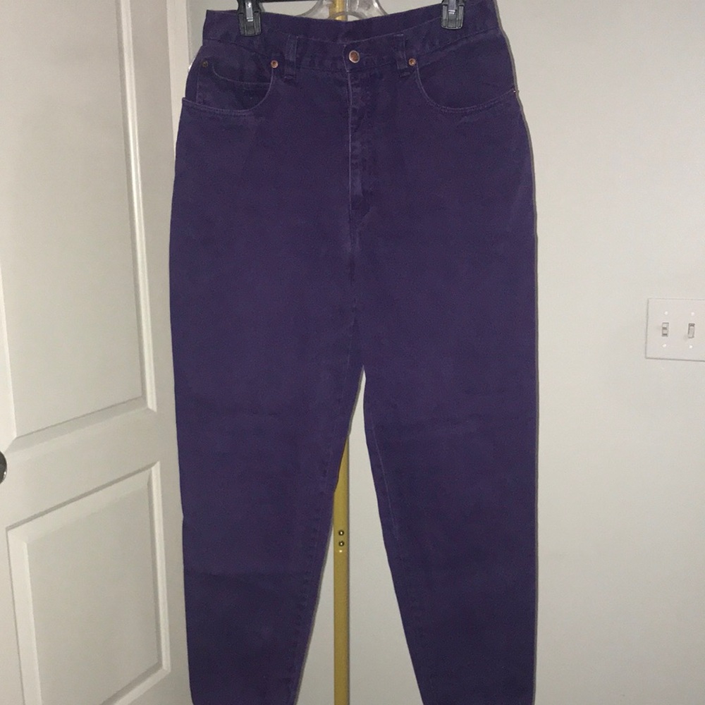 Vintage Bill Blass High-Waist Purple Women's Jeans